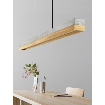 GANTlights - Beton Hängeleuchte [C-Serie]Oak Lampe minimalistisch