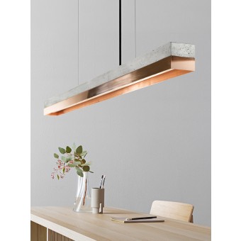 GANTlights - Beton Hängeleuchte [C-Serie]Copper Lampe minimalistisch
