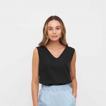 WiDDA - Sliptop NENA aus Tencel in Schwarz
