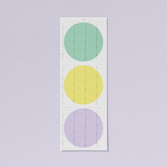 TEO Wandkalender 2025 - Circles