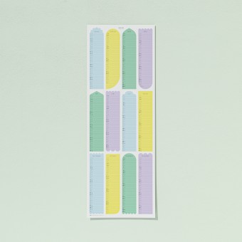 TEO Wandkalender 2025 - Shapes