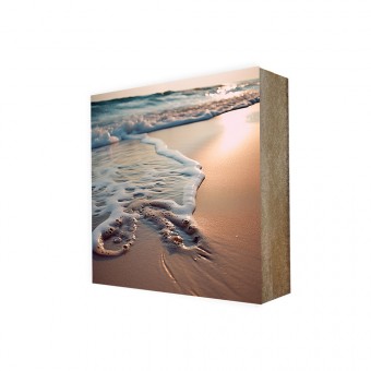 Stadtliebe® | Maritimes Cube-Bild „Sanfte Wellen“