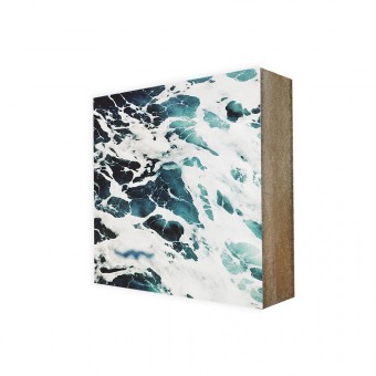 Stadtliebe® | Maritimes Cube-Bild „Raue See“