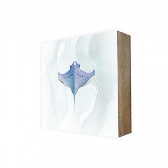 Stadtliebe® | Cube-Bild Sea-Linie „Rochen Fabian“