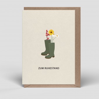 Klappkarte - Ruhestand Karte - Ruhestand - Nr. 270 - Naturbedacht