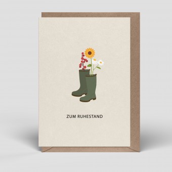 Klappkarte - Ruhestand Karte - Ruhestand - Nr. 270 - Naturbedacht