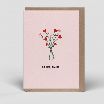 Klappkarte - Muttertagskarte - Danke Mama - Nr. 282 - Naturbedacht