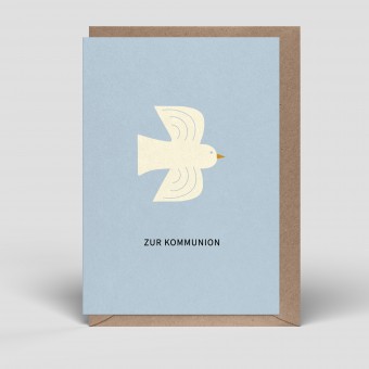 Klappkarte - Kommunion Karte - Kommunion - Nr. 283 - Naturbedacht