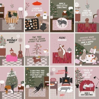 typealive / Weihnachtskarten-Set / 12er SET Petisfaction "Dogs"