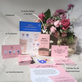 Audio-Sticker von Voicestories für ganz besondere Hochzeitserinnerungen "Rosa"