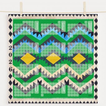 Posterkalender 2026 Classic grün / kilim