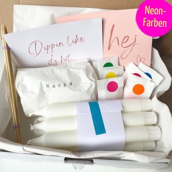 hej candles | Dip Dye Kerzen DIY-Box (Neon)