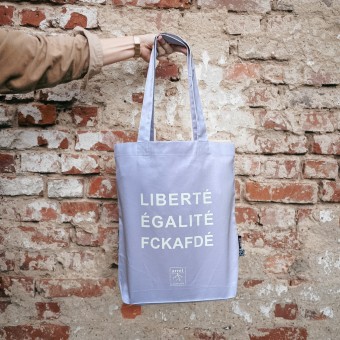 Premium Tote Bag purple/ vanilla ice - FCKAFDÉ - arrel