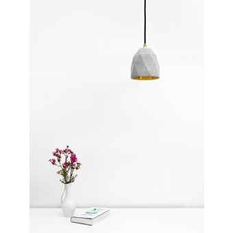 GANTlights - Betonlampe Hängelampe [T1] Lampe Gold ausgefallen