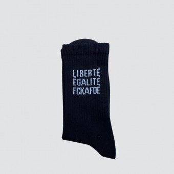Socken LIBERTÉ ÉGALITÉ FCKAFDÉ - black - arrel