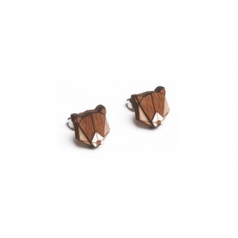 BeWooden Ohrringe - Ohrstecker aus Holz - Bear Earrings