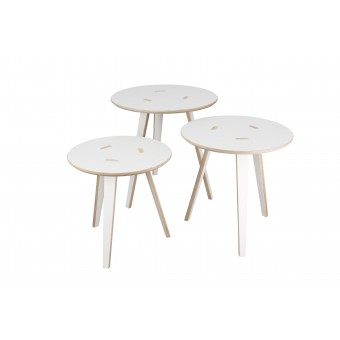 Tisch Tojo-rund 3er-Set
