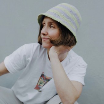 'Aline' gehäkelter Bucket Hat von crroco studio
