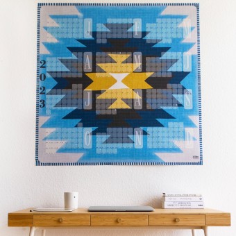 Kalender 2023 Yamka azurblue / Kilim
