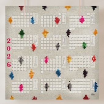 Fine Art Wandkalender 2026 Harlekin / kilim
