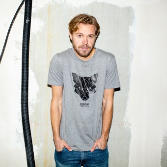 ÄSTHETIKA T-Shirt - THE FOX grey/black