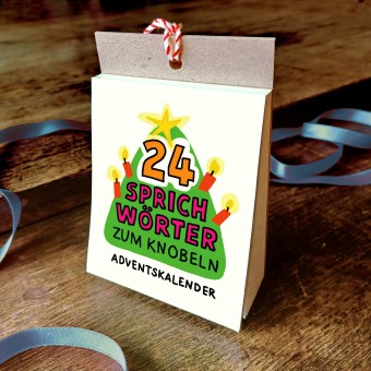 Adventskalender „Sprichwort-Bilderrätsel“ lustiger Knobelspaß für die Adventszeit