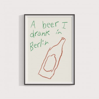 A beer I drank in Berlin – Lavanda Posters
