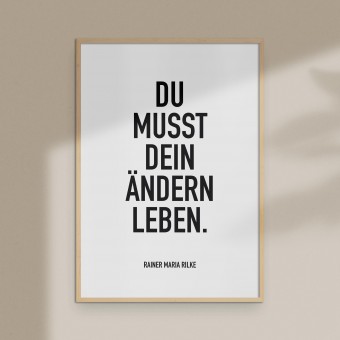 Amy & Kurt Berlin A4 Artprint "Ändern leben"