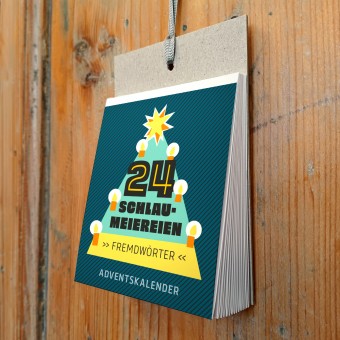 Schlaumeier-Adventskalender „Fremdwörter“ – 24 Tage Rätselspaß & Sprachwissen // sperlingBdesign