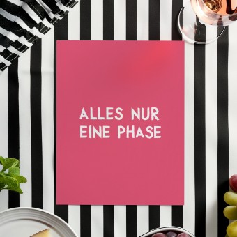 vonSUSI Fine Art Poster "Phase" in rosa, Din A4-A1