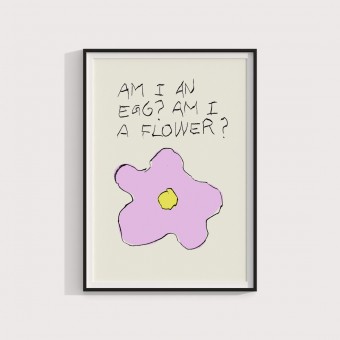Am I an Egg? Am I a flower? – Print von Lavanda Posters