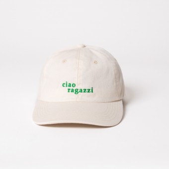 ciao ragazzi Premium Dad Cap - beige & green - arrel