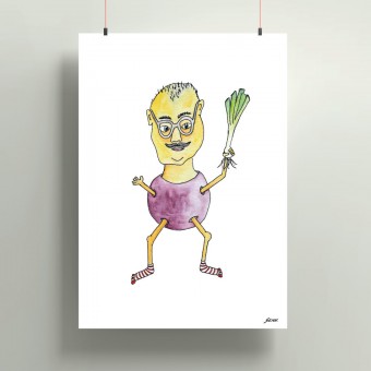 LAUCH MAN - Art Print A3 // FUNST Studio, Verena Senn