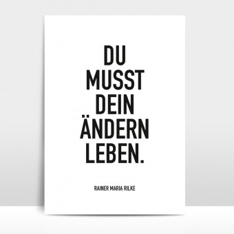 Amy & Kurt Berlin A4 Artprint "Ändern leben"