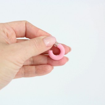 Atelier Anda | Mini Candy Hoops in Bubblegum Pink - 925 Sterlingsilber