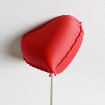 canopie® - Lampenbaldachin - Ballonherz Verkehrsrot