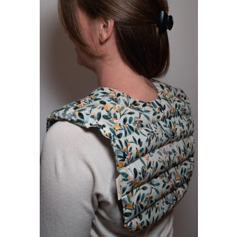 Wärmekissen Nacken Schulter mit Bio-Dinkel "Olive Sage" – Tochter von Walter
