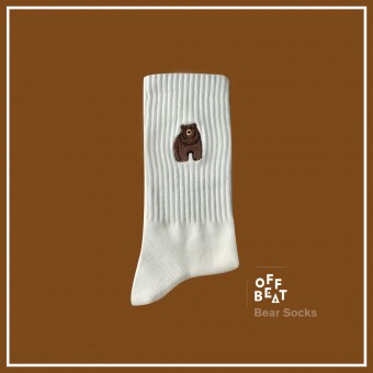 Gerippte Bär Socken von Offbeat