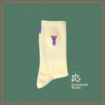 Gerippte Berlin Bear Socken von Offbeat