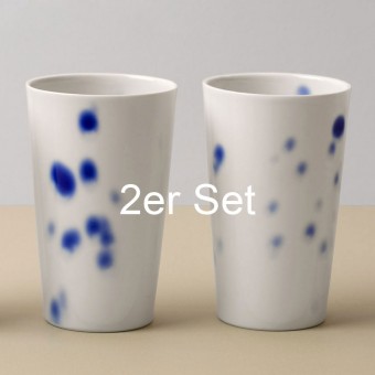 2er Set Porzellanbecher 300ml 