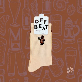 Bestickt Wurstmensch Socken von Offbeat