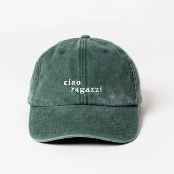 ciao ragazzi Dad Cap - vintage green & cream - arrel