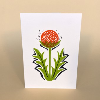 Print now - Riot later ● Frühlingsblume, Karte mit Umschlag