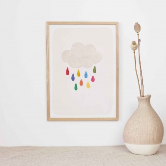 Kunstdruck "Bunte Wolke" | Paperlandscape