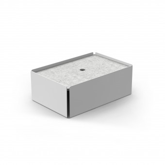 Charge-Box Ladestation Lichtgrau / Filz Marble Meliert