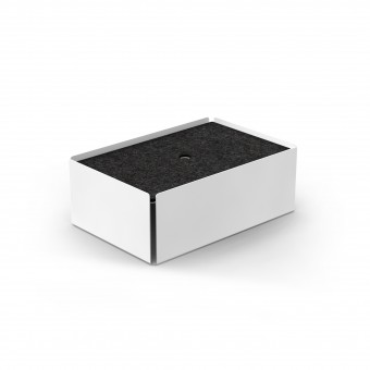 Charge-Box Ladestation Weiß / Filz Granit Meliert