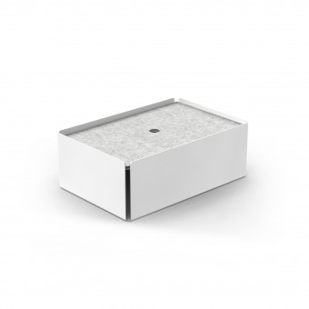 Charge-Box Ladestation Weiß / Filz Marble Meliert