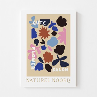 Naturel Noord Poster 50 x 70 - Cute Flower Salon yellow