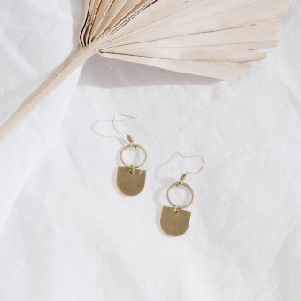 BRASSCAKE // Round Drop Hooks