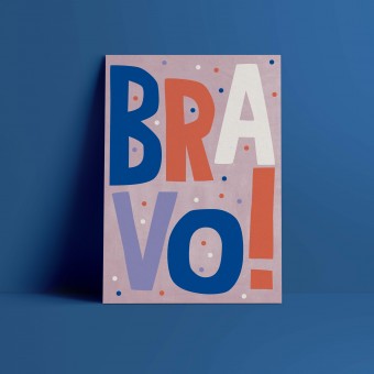 Designfräulein // Postkarte // Bravo